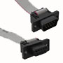 Abbildung: Kabel mit D-Sub-Stecker und -Buchse H7MF aus Kunststoff von ASSMANN